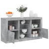 vidaXL Sideboard with LED Lights Concrete Grey 123x37x67 cm