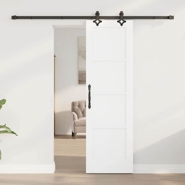 vidaXL Sliding Door ORKDAL White 61 x 198.5 cm Solid Pine Wood