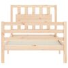 vidaXL Bed Frame without Mattress Small Single Solid Wood