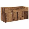 vidaXL Bathroom Cabinet Old Wood 100 x 38.5 x 46 cm Engineered Wood