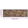 vidaXL Kitchen Rug Washable Morning Brown 45x150 cm Velvet