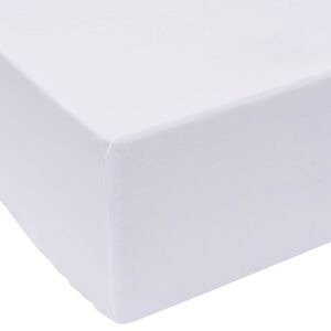 vidaXL Bed Sheet White 200 x 160 cm Cotton