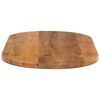 vidaXL Table Top 140x60x2.5 cm Oval Solid Wood Mango