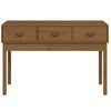 vidaXL Console Table Honey Brown 114x40x75 cm Solid Wood Pine
