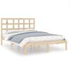 vidaXL Bed Frame without Mattress 150x200 cm King Size Solid Wood