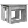 vidaXL Coffee Table Set 2 pcs Concrete Grey Engineered Wood