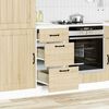 vidaXL Kitchen Base Cabinet Lucca Sonoma Oak Engineered Wood