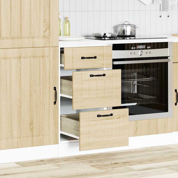 vidaXL Kitchen Base Cabinet Lucca Sonoma Oak Engineered Wood