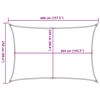vidaXL Sun Shade Sail Light Grey 4x2.5 m 100% Polyester Oxford