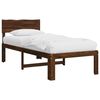 vidaXL Single Bed Frame with Headboard ROSTOCK Dark Brown 75 x 190 cm
