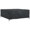 vidaXL Furniture Cover Plain Black 210 x 200 x 70 cm 600D