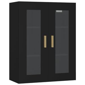 vidaXL Hanging Wall Cabinet Black 69.5x34x90 cm