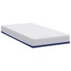 vidaXL Mattress White and Blue 100 x 200 cm Gel-Infused Foam