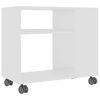 vidaXL Side Table White 70x35x60.5 cm Engineered Wood