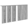 vidaXL Wall-Mounted Coat Rack with Shelf Grey sonoma 85 x 10 x 45 cm
