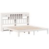 vidaXL Bookcase Bed without Mattress White 180x200cm Solid Wood Pine