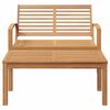 vidaXL Garden Sofa Set Natural Solid teak wood