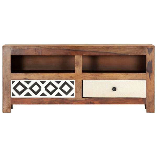 vidaXL TV Cabinet 90x30x40 cm Solid Acacia Wood