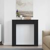 vidaXL Fireplace Surround Black Oak 100x20x100 cm Engineered Wood
