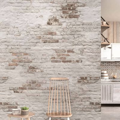 DUTCH WALLCOVERINGS Photo Mural Old Brick Wall Beige and Brown