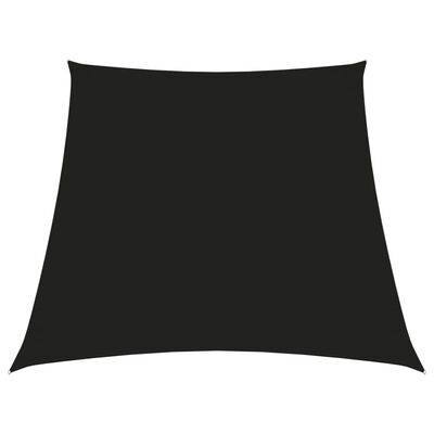 vidaXL Sunshade Sail Oxford Fabric Trapezium 3/4x3 m Black