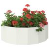 vidaXL Planter White 120 x 60 x 35 cm Steel