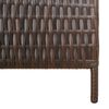 vidaXL Room Divider 5 Panels Brown Poly Rattan