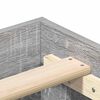 vidaXL Bed Frame without Mattress Grey Sonoma 180x200cm Engineered Wood