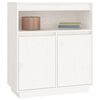 vidaXL Sideboard White 70x34x80 cm Solid Wood Pine