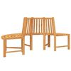 vidaXL Tree Benches 2 pcs Half Round &Oslash;201 cm Solid Wood Teak