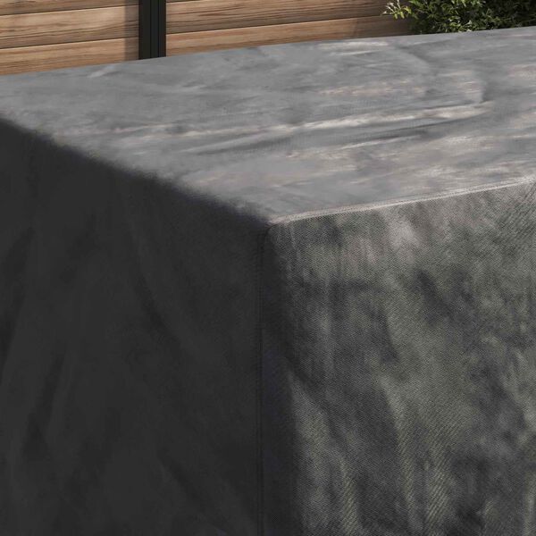 vidaXL Furniture Cover Plain Black 300 x 110 x 70 cm 420D