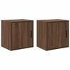 vidaXL Garage Wall Cabinets 2 pcs Brown Oak Engineered Wood