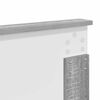 vidaXL Bed Frame with Drawer Grey Sonoma 140 x 200 cm Engineer Wood