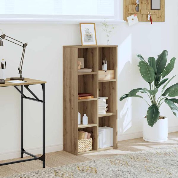 vidaXL Bookcase Artisian Oak 50x25x105 cm Engineered Wood