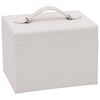 vidaXL Jewellery Box 4-Layer with Mirror Lockable White 22.5x17.5x16.5 cm