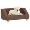 vidaXL Dog Sofa Brown 95x63x39 cm Linen