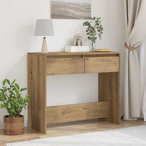 vidaXL Console Table Artisan Oak 89x41x76.5 cm Engineered Wood