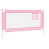 vidaXL Toddler Safety Bed Rail Pink 140x25 cm Fabric