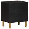 vidaXL Bedside Cabinet Black 40x33x46 cm Solid Wood Mango