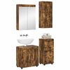 vidaXL Bathroom Furniture Set TULUM Smoked Oak Engineered Wood