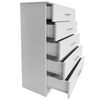 vidaXL Storage Cabinet Engineered Wood 71x35x106 cm White