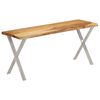 vidaXL Bench with Live Edge 105 cm Solid Wood Acacia
