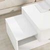 vidaXL Coffee Table White 105 x 50 x 32.5 cm Engineered Wood