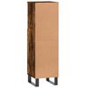 vidaXL Bathroom Cabinet Smoked Oak 30x30x100 cm Engineered Wood