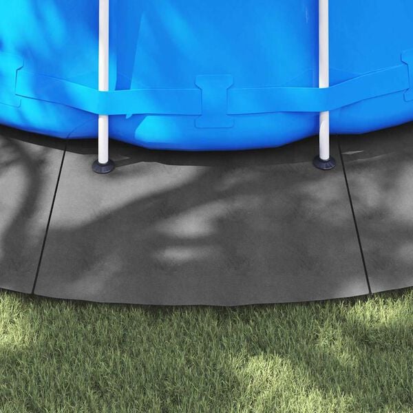 vidaXL Pool Ground Sheet Light Grey &Oslash; 610 x 0.2 cm Non-woven Fabric