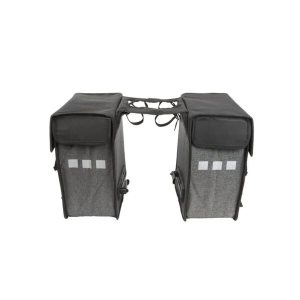 Willex Bicycle Panniers 33 L Slanting Black and Grey 10713