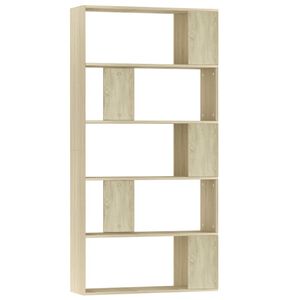 vidaXL Book Cabinet/Room Divider Sonoma Oak 80x24x159 cm Engineered Wood