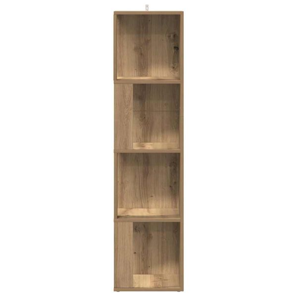 vidaXL Corner Cabinet Artisan Oak 33x33x132 cm Engineered Wood