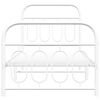 vidaXL Metal Bed Frame without Mattress with Footboard White 90x190cm