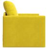 vidaXL Sofa Bed Dark Yellow 74 x 77 x 81 cm Velvet